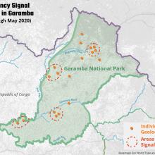 Map of Garamba National Park