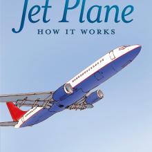 A book cover with a jet plane on it and the text "Jet Plane How It Works"