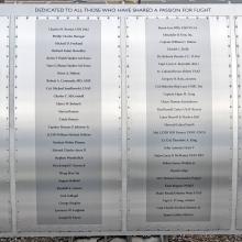 Silver metal plaque listing Wall of Honor Honorees.