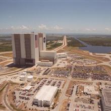 A launch center viewed from above.