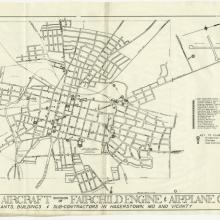 Line map of Hagerstown, Maryland