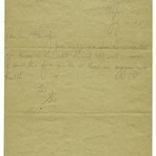 A weathered letter addressed to Aunt Ellen and Jim written by George Schnitzer, Jr. 