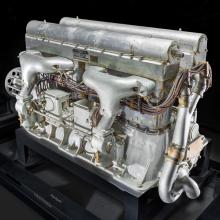 A silver engine