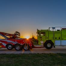 Foam 331 arrives at the Udvar-Hazy Center on April 10, 2023