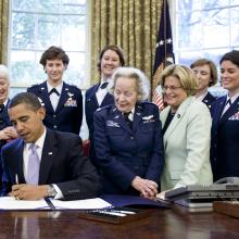 President Obama award a Congressional Gold Medal to the Women Airforce Service Pilots (WASP) in 2009