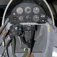 The controls of an aircraft from the pilot's perpective.