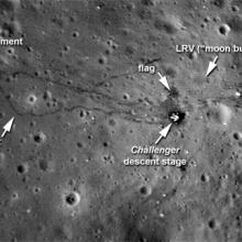 Photo of the Lunar Region Explored during the Apollo 17 Mission