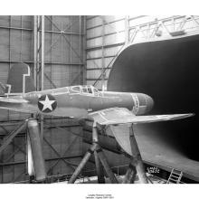 Vought F4U-1A Corsair Undergoing Testing in the Full Scale Wind Tunnel