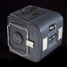 Side view of a camera. 