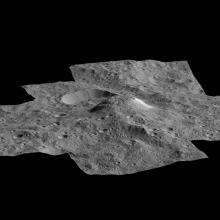 Cryovolcanic dome on Ceres