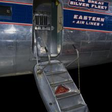 Airstair with four step into the interior of the aircraft. 