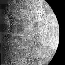 Photomosaic of Mercury- Outbound View