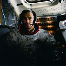 View of Gene Cernan in Flight during the Apollo 17 Mission