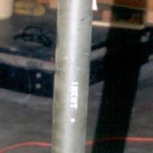 A small rocket in an interior facility.