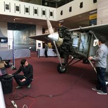 Scanning the "Spirit of St. Louis"