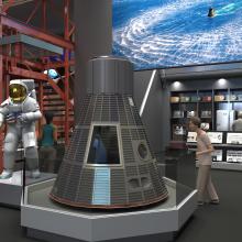 Early Rendering of Destination Moon Gallery