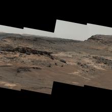 Mosaic of Terrain Types on Mount Sharp on Mars