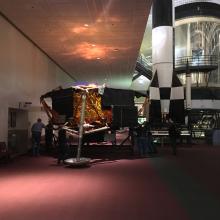 Apollo Lunar Module Moves to the <em>Boeing Milestones of Flight Hall</em>