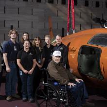 Visit from Chuck Yeager