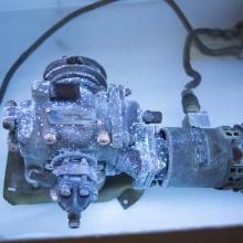 General Electric Compressor Viewed Under UV Illumination