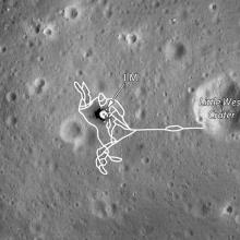 Apollo 11 Landing Site Map