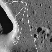 Apollo 15 Landing Site Map