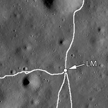 Apollo 16 Landing Site Map