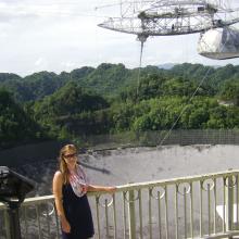 Jennifer Whitten on Arecibo Observation Platform