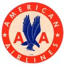 American Airlines Baggage Label