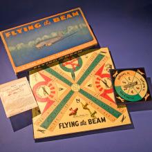 A classic board game set themed to flight. The set comes with a spinner tool and instructions alongside the board for up to four players.