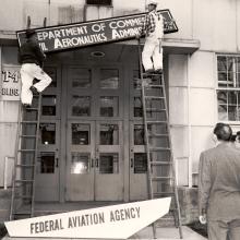 FAA Sign Going Up