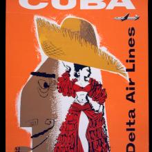 Cuba Poster, Delta Air Lines