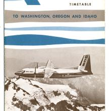 West Coast Air Lines Timetable Cover