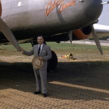 Paul Garber with Boeing 247-D