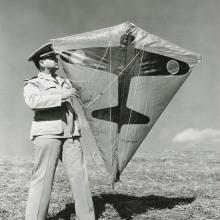 Paul E. Garber with Target Kite