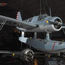 Vought-Sikorsky 0S2U-3 Kingfisher at the Udvar-Hazy Center