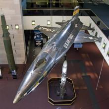 North American X-15 in the <em>Boeing Milestones of Flight Hall</em>