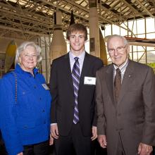 Adrienne Mars, Nicholas Mars, and Jim Lovell