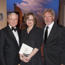 Kenneth and Madge Gazzola with Harrison Ford