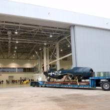 <i>Helldiver</i> Moves Into Mary Baker Engen Restoration Hangar