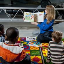 Museum Explainer Reads Story to Children