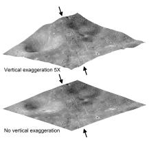 3-D View of Farside Graben