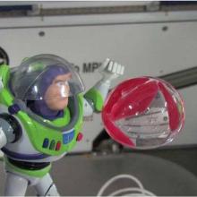 Buzz Lightyear at the International Space Station