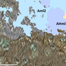 Geologic map of the MC-23 NW quadrangle on Mars