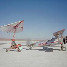 Parasev 1A and Stearman Tow Plane