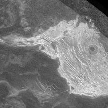 View of Venus from Earth: Radar Image of Maxwell Montes