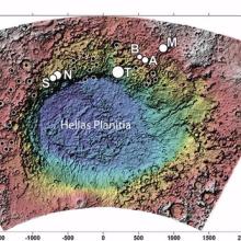 Crater Terby, Mars