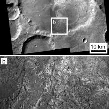 Image of Exposed Layering in Martian Impact Craters