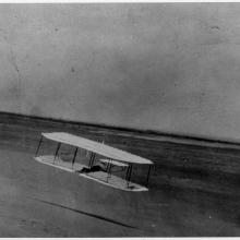 The Wright 1901 Glider in Flight