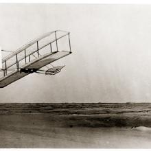 The 1902 Wright Glider in Flight, Side View